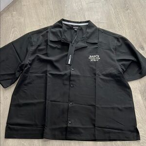 Fashion Nova Black Casual Button Down Shirt